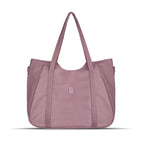 Women’s Tote Bag with Zipper & Adjustable Shoulder Strap – Lightweight Large Handbag for Work, Travel & Daily Use (PINK)