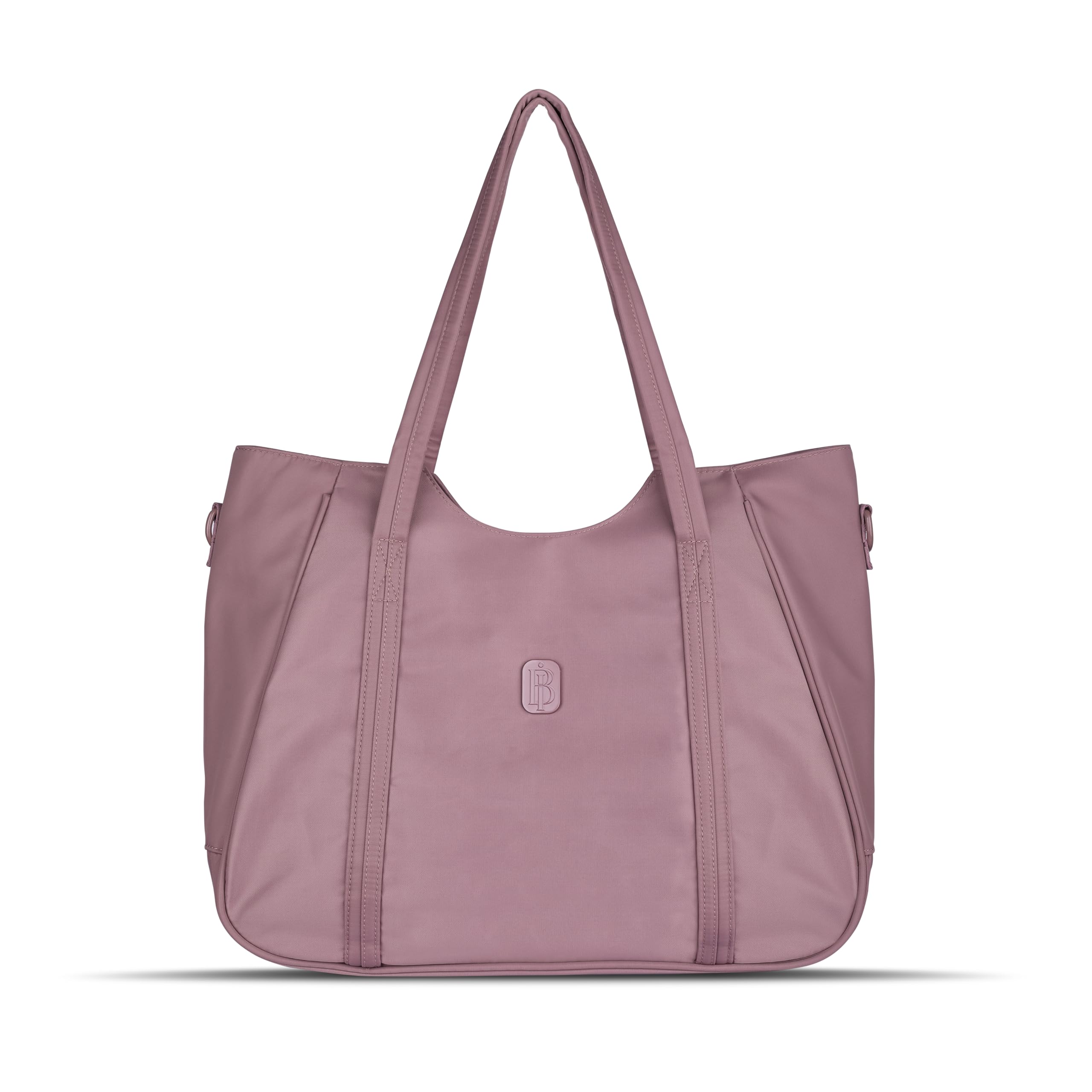 Women’s Tote Bag with Zipper & Adjustable Shoulder Strap – Lightweight Large Handbag for Work, Travel & Daily Use (PINK)