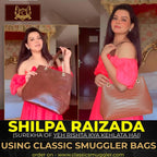 CLASSIC SMUGGLER Large Capacity Croco Pattern Tote Bags For Womens Big Purses And Handbags Ladies Shoulder Bag (Brown)