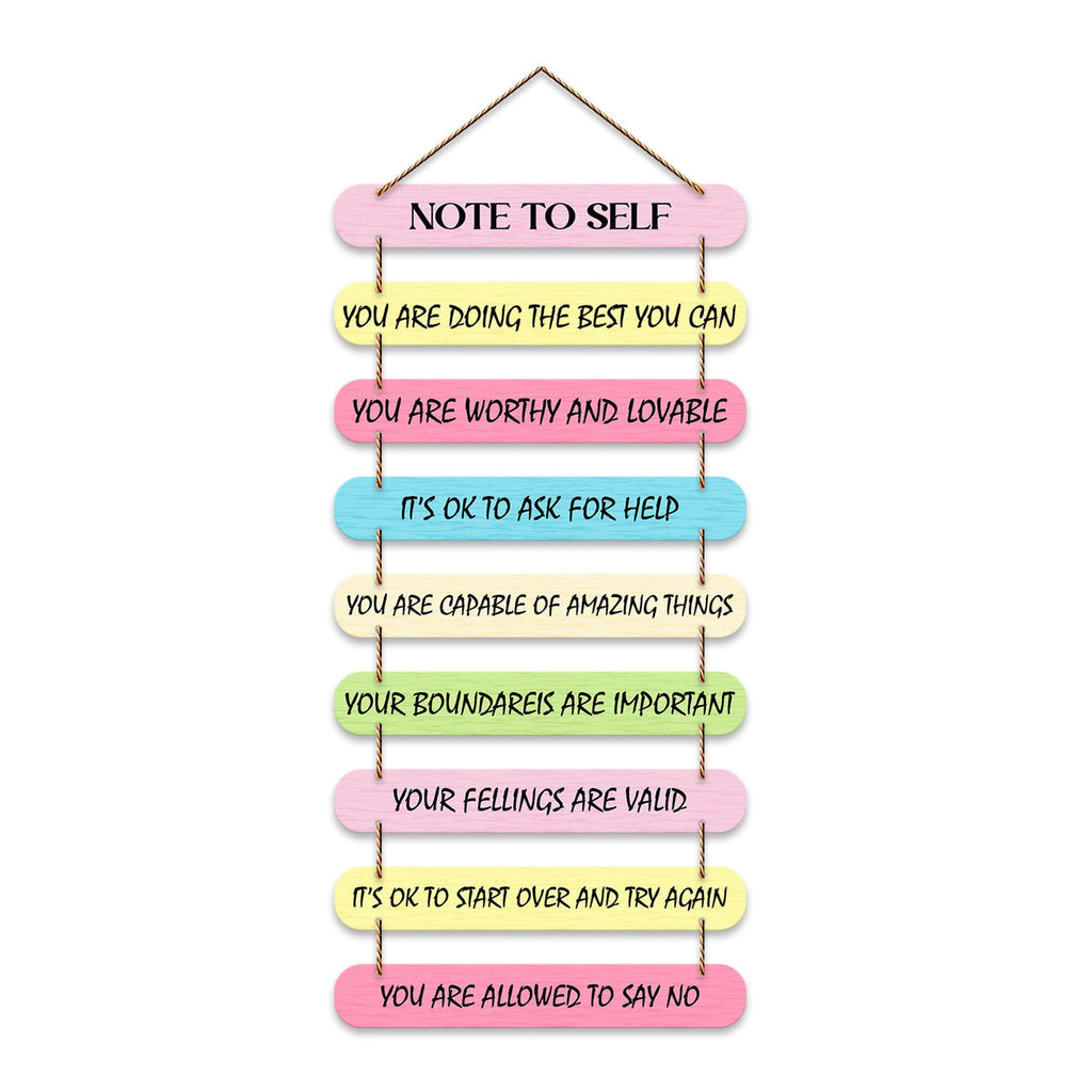 Artvibes Self Motivation Quotes Wooden Wall Hanger | Quotes Decor Item | Motivational Wall Decor | Wall Poster | Graphic Art | Wall Accents | Gift Items | Office Wall Decoration Items (WH_9306N)