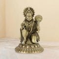 Shilpkala 3.5 Inch, Premium Brass Hanuman Ji Idol – Decorative Brass Items for Temple & Home, Spiritual Gift Item for Wedding & Farewell, Statue for Daily Worship (Coffee Antique Finish)