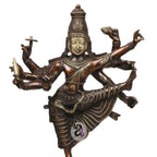 ARTVARKO Brass Perumal Idol Dancing Lord Vishnu | Narayan Avatar Srinivasa Perumal Standing Statue for Puja Mandir Height 17 Inches