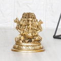 ARTVARKO Brass Panchmukhi Ganesha Bhagwan Idol Five Face Ganesh Statue Ganpati Murti for Temple Puja Home Entrance Decor Luck Gift Height 3 Inch