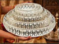 Decorative German Silver Tray Set of 4 Sets Designer Set Trays I Gifting Trays Set [Display for Home Wedding and Festive Decor Size 10 inch 8 inch 6 inch 4 inch. Without Stand. Flat Trays