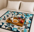 Homerz Premium Reversible Bed Server | 30x30 Inch Quilted Waterproof Fabric | Foldable Dining Mat for Bed, Sofa & Floor Use (Paisley, 30x30) Kafalo