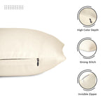 Encasa XO Cushion Covers, No Inserts, Cotton Throw Pillow Cases