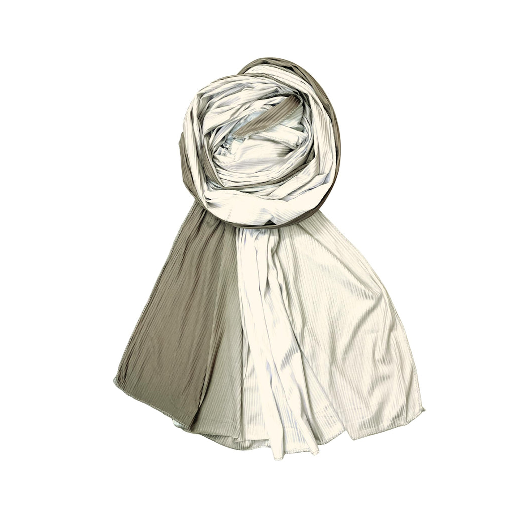 FAHABO Scarf Woman Premium Self-Woven Jersey Scarves | Hijab Scarf | Headscarf | Neck Scarf | Stoles | Wraps (Shades of Cedar Brown)