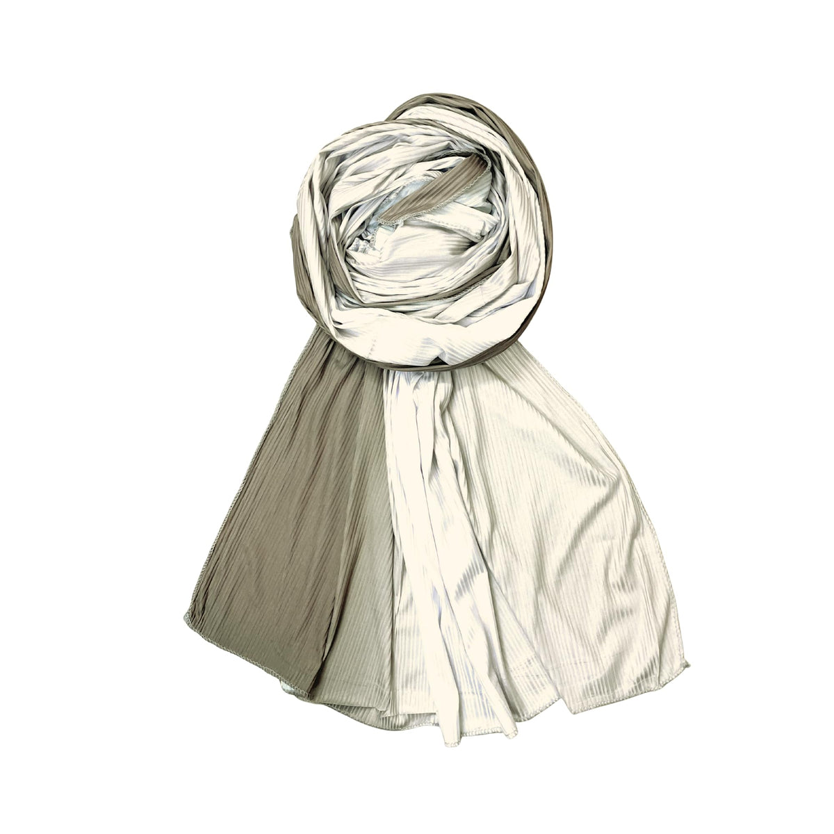 FAHABO Scarf Woman Premium Self-Woven Jersey Scarves | Hijab Scarf | Headscarf | Neck Scarf | Stoles | Wraps (Shades of Cedar Brown)