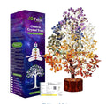 Prelly 300 Beads, 7 Chakra Crystal Tree, Showpiece Good Luck and Positive Energy, Showpiece for Living Room, Natural Healing Gemstones Money/Lucky Tree for Good Luck, Multicolor