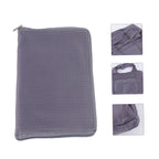 PRETYZOOM Folding Reusable Bag Big Foldable Reusable Bag Cotton Tote Bag Plain Large Tote Bag Portable Foldable, Grey, 63X42CM