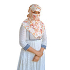 Switchon Rayon Anti Pollution Full face Scarf UV Sun Rays Protection Hijab scarf for women - Free Size (Multi_Paisley)