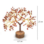 Crystu Certified Red Jasper Stone Tree 300 Beads Crystal Tree Stone Tree Showpiece