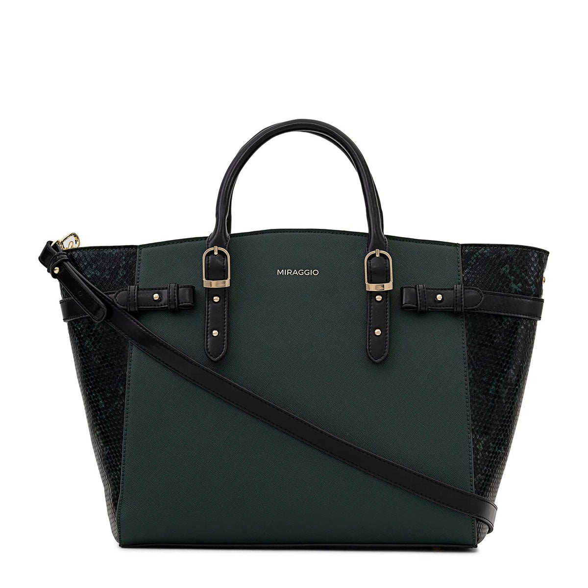 Miraggio Rosalind Tote Bag For Women With Adjustable & Detachable Strap | Fits Upto 13 Inch Laptop | Office Bag For Women Stylish