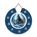 Artvibes Mahadev Round Shape MDF Wooden Wall Decor Items | Spiritual Decor Items | Lord Shiva Painting | Wall Sculpture | Signs & Plaques | Art Print| Stylish Modern Decor Item | Gift Items (WH_9803N)