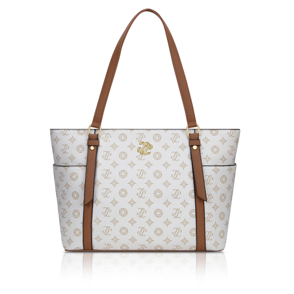 Lavie Signature Women's Harisburg Monogram Tote Laptop Bag | Tote Laptop Bag for Work | Ladies Purse | Stylish Shoulder Bag | Gift for Women