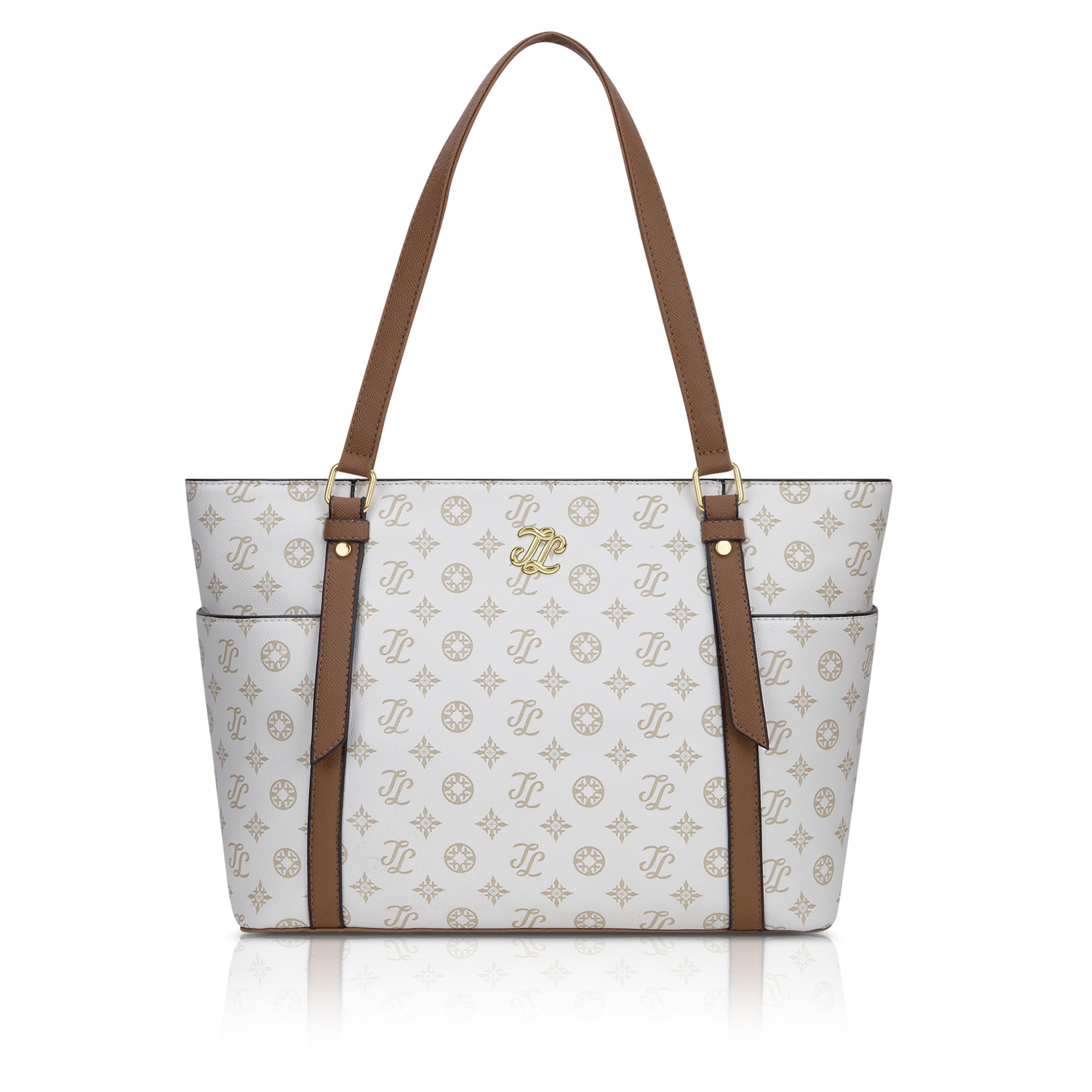 Lavie Signature Women's Harisburg Monogram Tote Laptop Bag | Tote Laptop Bag for Work | Ladies Purse | Stylish Shoulder Bag | Gift for Women