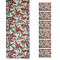 PRAKARTIK BY INDUARTS Dining Table Mats Set of 6 with 135 cm Runner - Bird Red Green Christmas Theme,Digital Print, Washable, Indoor/Outdoor, Heat-Proof, Wipe & Clean (47X33 cm) Red & Green Kafalo