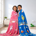 Famyo Glow in The Dark Blanket for Kids, Pack of 2, Queen Size Kafalo