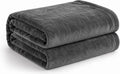 Cotton Bolls Textiles Cozy Plush AC Blanket for Single Bed, Lightweight All Season Blanket, Ultra Soft Blanket for AC Room, Mild Winter, Can Be Used as Bedsheet in Winter, 60x90 Inches, Dark Grey Kafalo