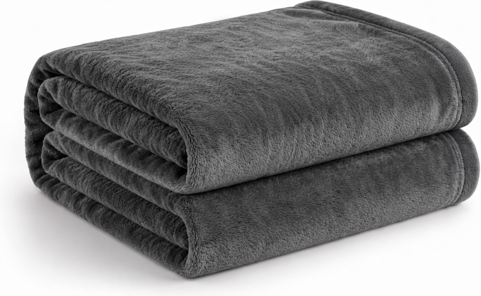 Cotton Bolls Textiles Cozy Plush AC Blanket for Single Bed, Lightweight All Season Blanket, Ultra Soft Blanket for AC Room, Mild Winter, Can Be Used as Bedsheet in Winter, 60x90 Inches, Dark Grey Kafalo