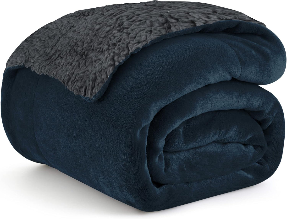 Homestan Sherpa Fleece AC Blanket for Winter, Single 60x90 inch Kafalo