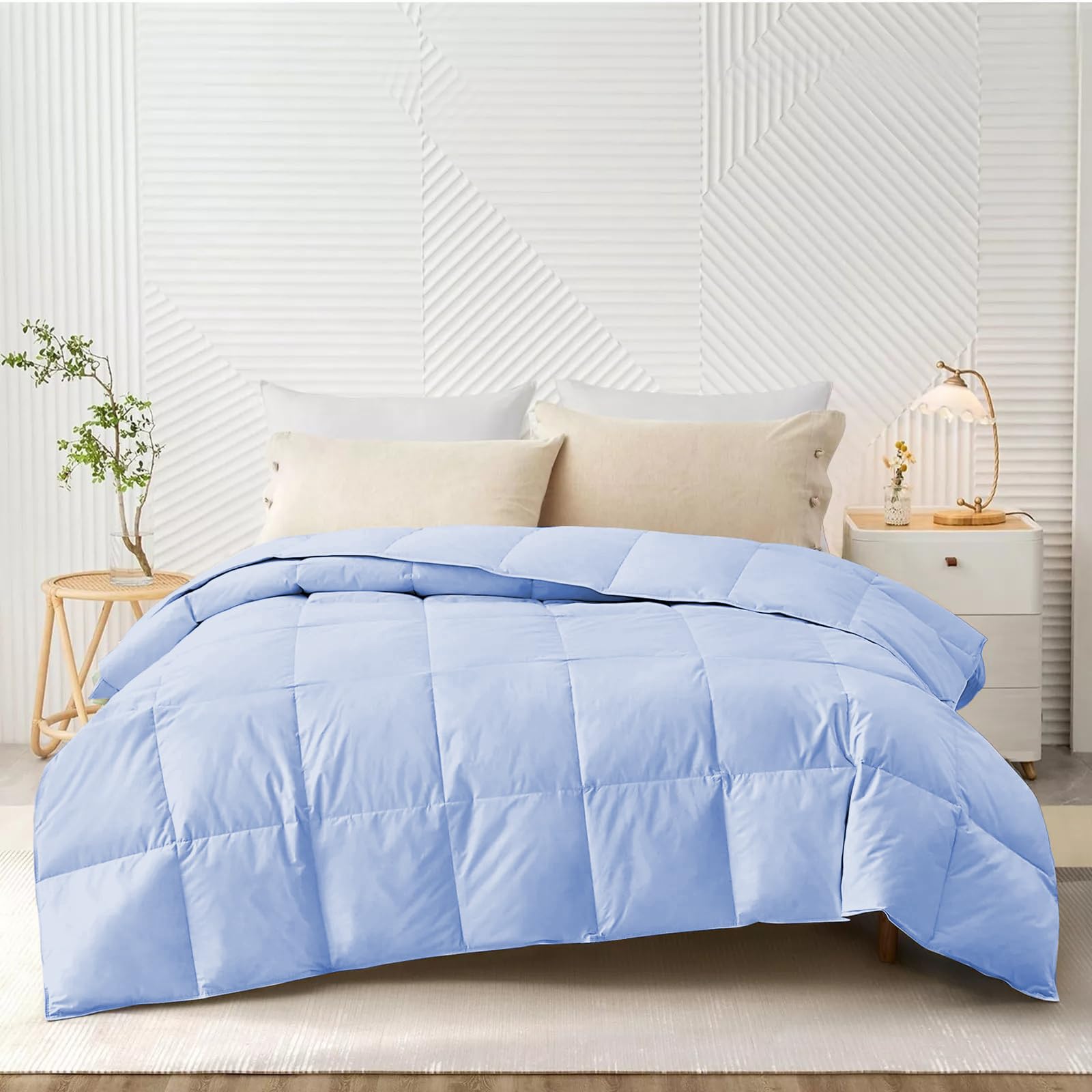 AYANSHI BEDDING Super Soft 100 GSM Ac Blanket/Ac Comforter Single Bed Summer Comforter Microfibre Lightweight (60 X 90 Inches) - Single Bed Comforter - Sky Blue Color Kafalo