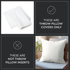 Encasa XO Cushion Covers, No Inserts, Cotton Throw Pillow Cases