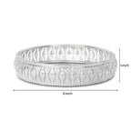 R Ayurveda Copper Round German Silver Plated Tray| Round Decorative Tray | Best Gift for Pooja | Décor | Diwali | Anniversary | House Warming | Birthday (Pack of 1) Size: 6x6 Inches with Gift Box