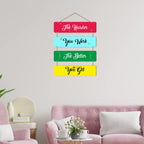 Artvibes The Harder You Work The Better You Get MDF Wood Wall Hanger Ornaments | Quotes Decor Item | Motivational Wall Decor | Wall Poster | Graphic Art | Office Wall Decoration Items (WH_5108NN)