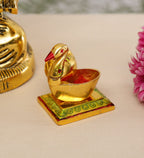 KridayKraft Swan Duck Shap Haldi,KumKum Holder,Chandan Roli Box,Love Birds Couple Duck Pair Chopda,Kumkum Dani,Chawal,Akshat,Haldi use for Pooja,Animal Showpiece & Return Gift Article...