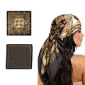 SRKSPYFD 2 PCS Scarf for Women Stylish, Fashion Bandanas and Head Scarf for Women, Versatile Styling for Office and Travel Wear, Lightweight Satin Scarf, Soft Hair Protection