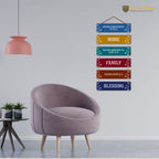 Artvibes Family Quote Decorative Wall Hanging Ornaments Wood Art Decoration item for Living Room | Quotes Decor Item | Wall Accents | Gift Items | Wall Illustrations | Artworks Hangings(WH_3206N)