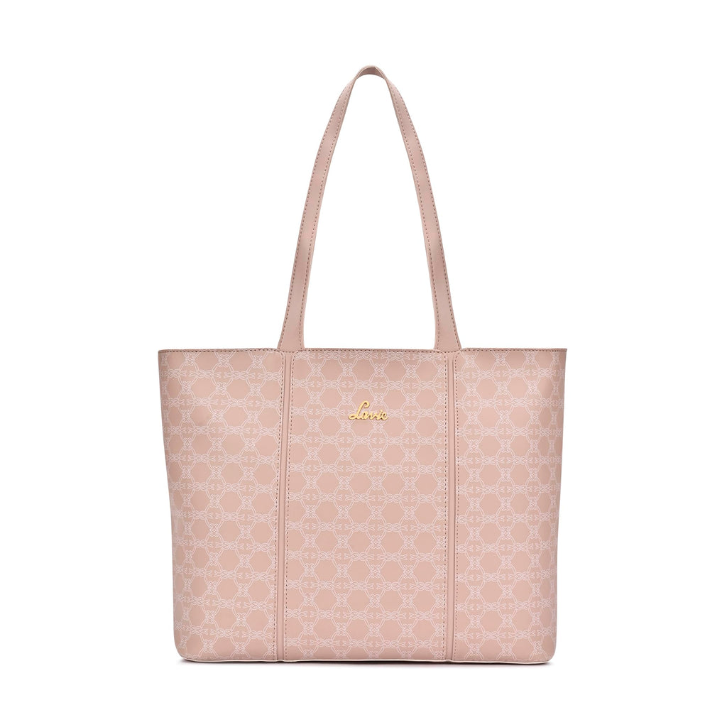 Lavie Women's Mono Neghan Monogram Print Tote Bag for Women | Tote Bag for Work | Ladies purse | Stylish Shoulder Bag | Gift for Women