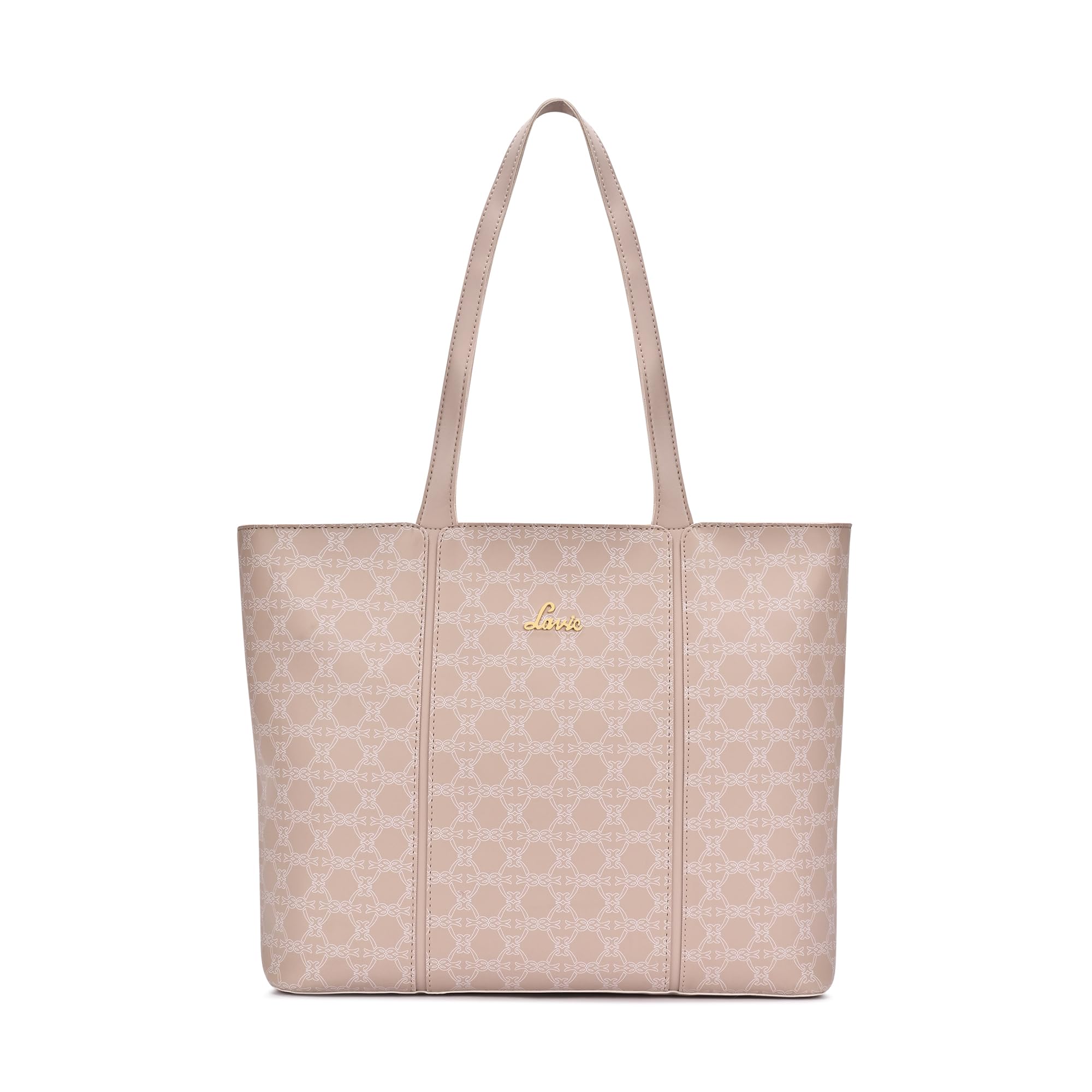 Lavie Women's Mono Neghan Monogram Print Tote Bag for Women | Tote Bag for Work | Ladies purse | Stylish Shoulder Bag | Gift for Women