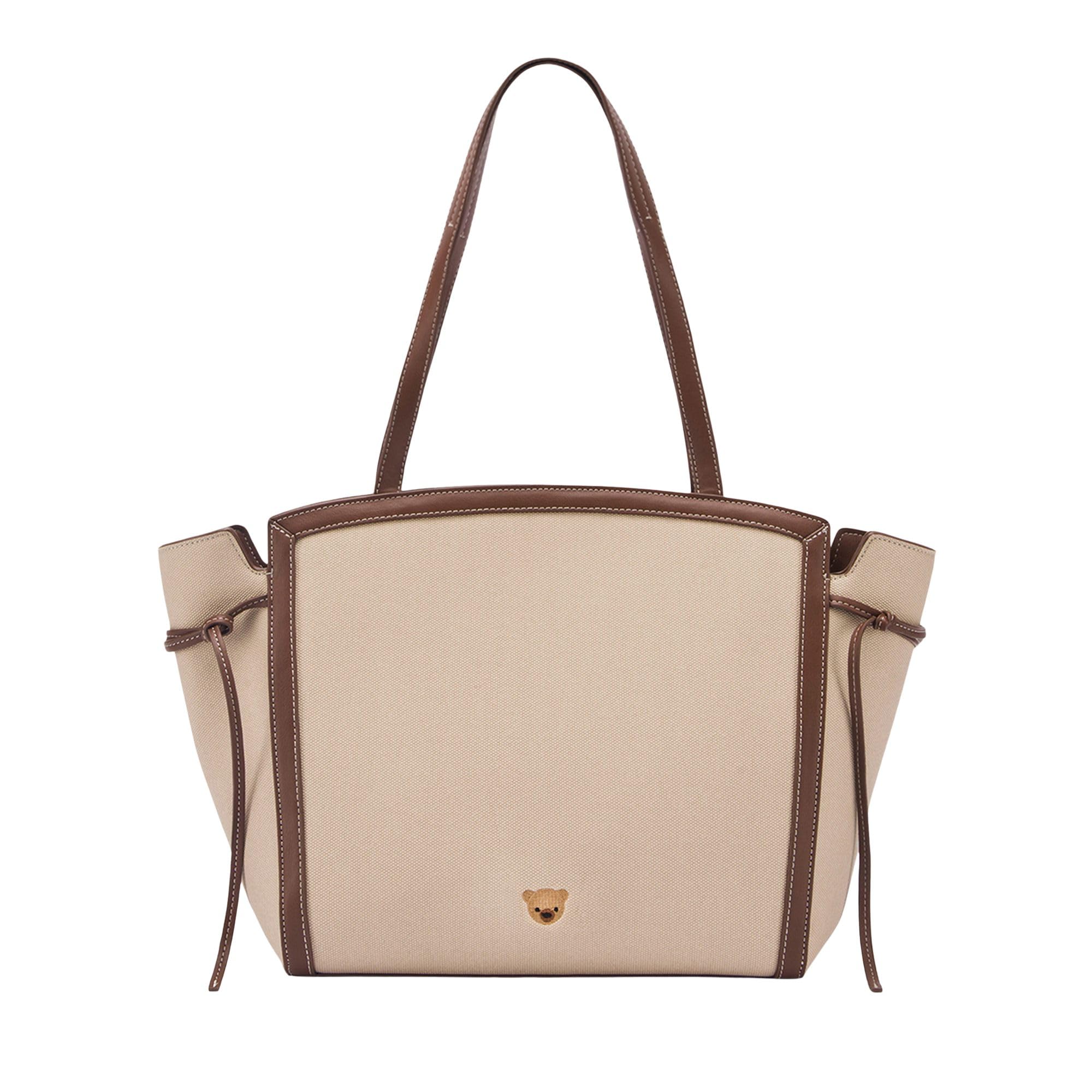 Lino Perros Monroe Pebble Teddy Beige Tote Bag