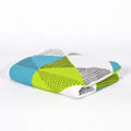 Divine Casa 120 GSM Reversible Single Bed Size Dohar | AC Blanket | Soft Light-Weight Glace Cotton Bed Blanket (Teal Greenery, Geometric, Reversible, Pack of 1)| TC - 120 Kafalo