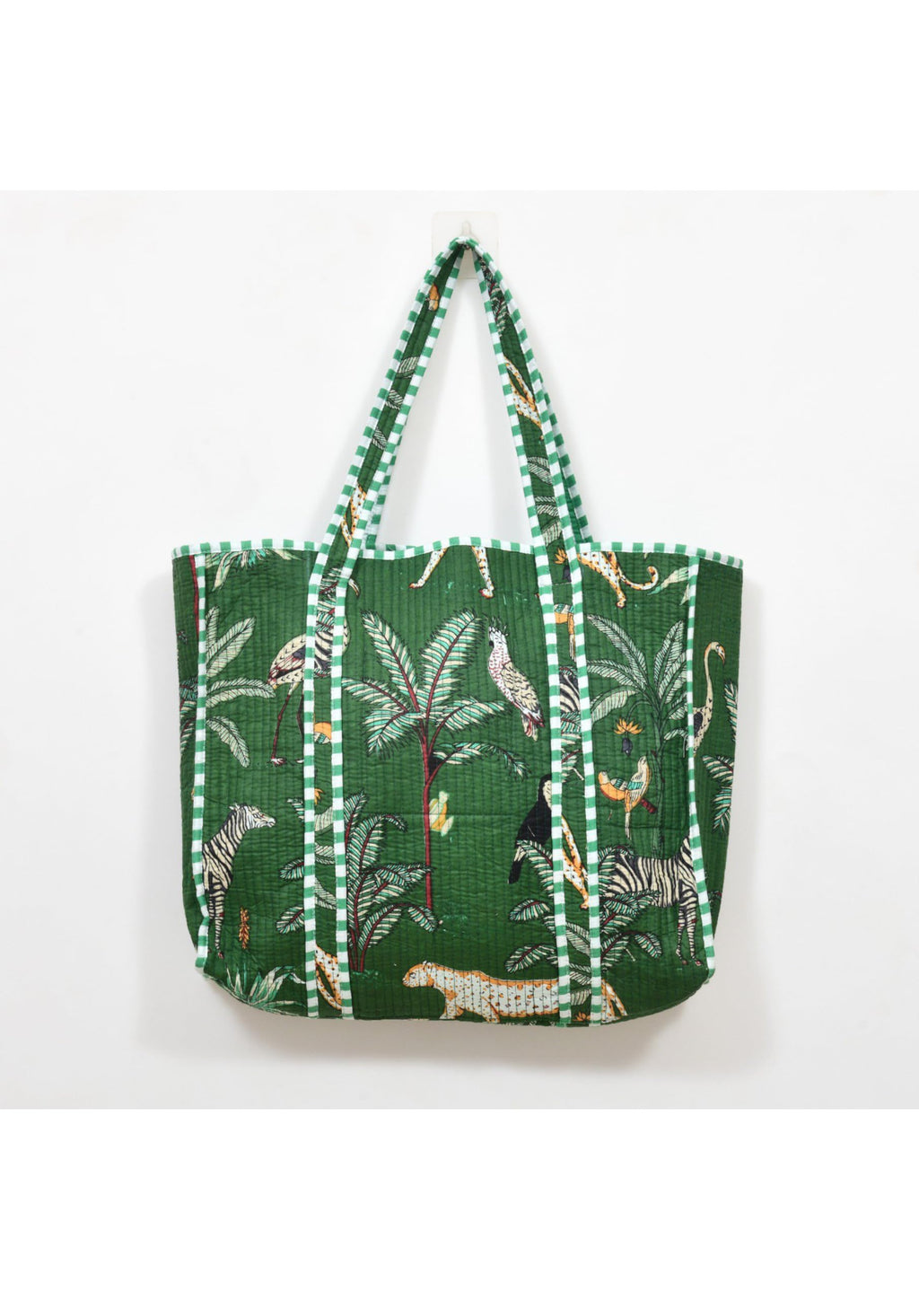 Yda fashion Quilted Cotton Tote Bag – Reusable Large Shopping Bag for Women & Men, Lightweight Eco-Friendly Grocery Tote with Printed Design, Shoulder Bag for Travel, Beach & Daily Use