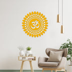 VibeCrafts Om Mandala Pattern MDF Wooden Wall Hanger for Home Decor|Office|Gift (WHVC1Pcs1_50001)