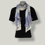 Huevess Kashmiri Winter Woolen Stole for Women (Blue)