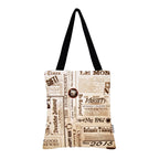 MY FAV Cotton Printed Canvas Tote Bag, for Travel,Yoga, Gym, Sports | Designer Shopping Bag | Compact, Lightweight and Eco-friendly - Capacity15kgs (6 Month Warrenty)