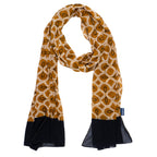 AQVA Printed Cotton Scarf for Women Stylish (Sabastian Sand) | Head and Face Cover Scarf for Girls with 100% Cotton | Soft & Lightweight Scarves/Stoles for all Weather (72 x 43 in)