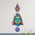 Artvibes Lord Shiva Evil Eye Wall Hanging for Home Temple & Entrance | Spiritual MDF Wall Decor | Meditation Room Vastu Wall Art for Living Room | Office & Main Door | Gift Item (WH_8587N)