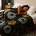BSB HOME Double Ply Mink Blanket – Super Soft, Ultra Warm Luxury Winter Blanket for Double Bed | Thick Korean Style Blanket for Extreme Cold Weather (Colour - Black & White Weight - 4.5 KG) Kafalo