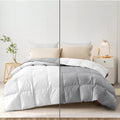 AYANSHI BEDDING Super Soft 100 GSM Ac Blanket/Ac Comforter Single Bed Summer Comforter Microfibre Lightweight (60 X 90 Inches) - Single Bed Comforter - White/Silver Grey Color Kafalo