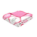 BLOCKS OF INDIA 100% Cotton Dohar King Size Reversible Hand Block Printed Malmal Summer Dohar/Blanket (MUGHAL Pink) Kafalo