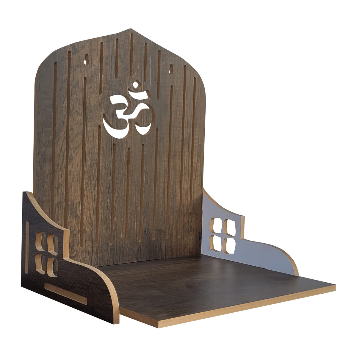 LINGAZ Handmade Beautiful Small Wooden Home and Office Temple/Pooja Mandir/PUJA
