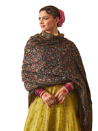 Pashmoda Women Rangrez Kaani Wool Blend Kashmiri Shawl, Stole, Scarf, Luxury Pashmina Evening Wrap (Size: 101 X 203 CM)