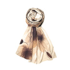 FAHABO Iconic Collection Digital Print Swiss Butter Cotton Scarf Stole for Women (Shell Beige - Br)