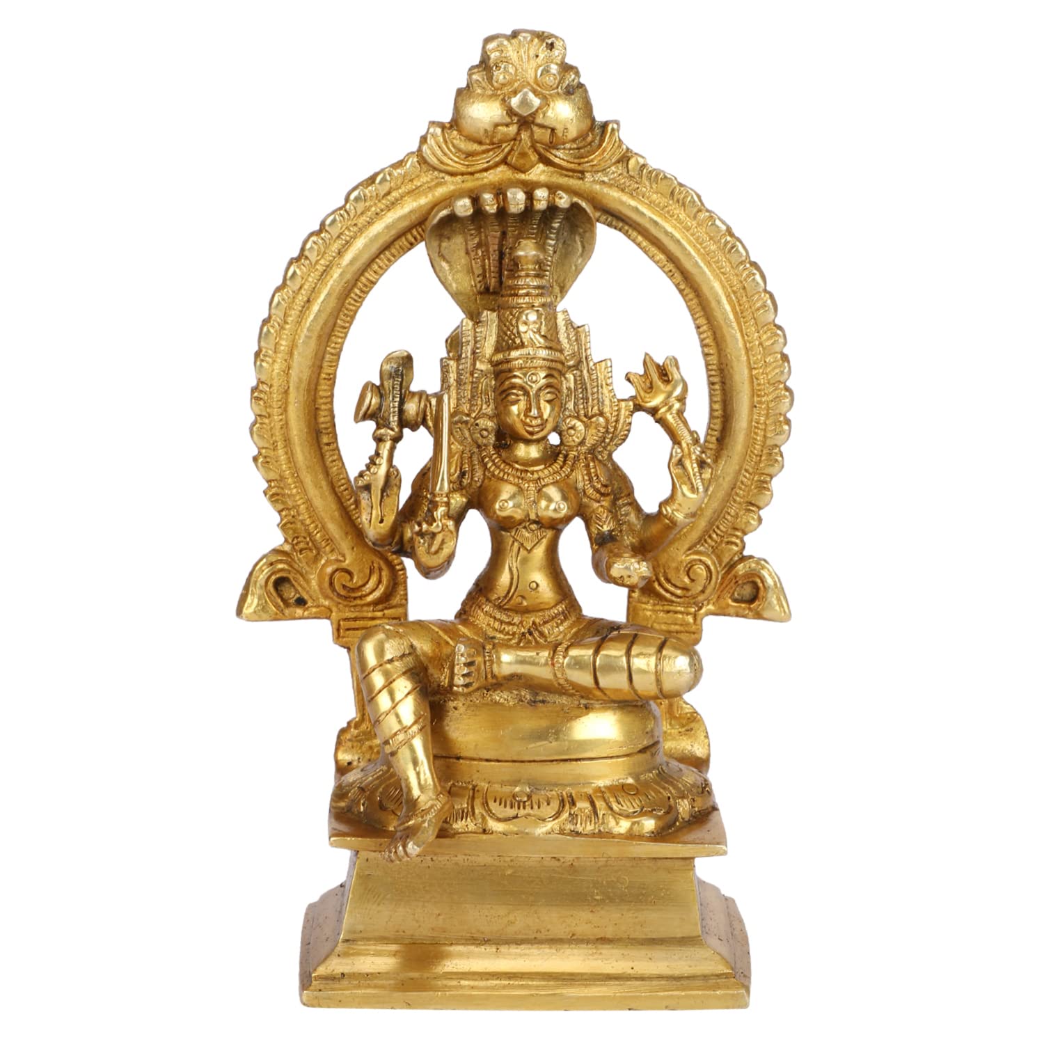 ARTVARKO Brass Mariamma Durga Mariamman Devi Mariaai Maariamma Amman Idol Height 7 Inch.