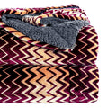 BSB HOME® Premium Micromink Winter/Mild Winter AC Blanket Sherpa Super Soft/Warm Flannel Jacquard Plush/Printed, Maroon & Grey, Size 150X225 Cms (Approx 4.7 x 7 ft) (Single), Skin Friendly Kafalo